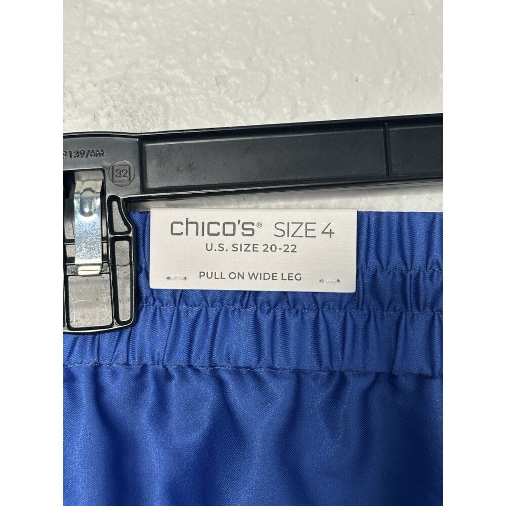 Chico’s Paisley Women's 4 US 20-22 Drawstring Wide Leg Pants - Picture 5 of 7